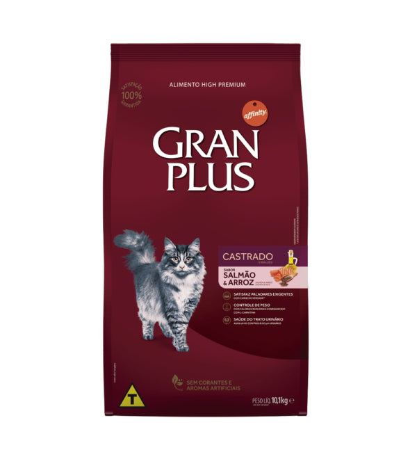 GRAN PLUS ADULTO CASTRADO SALMON Y ARROZ 10 KG