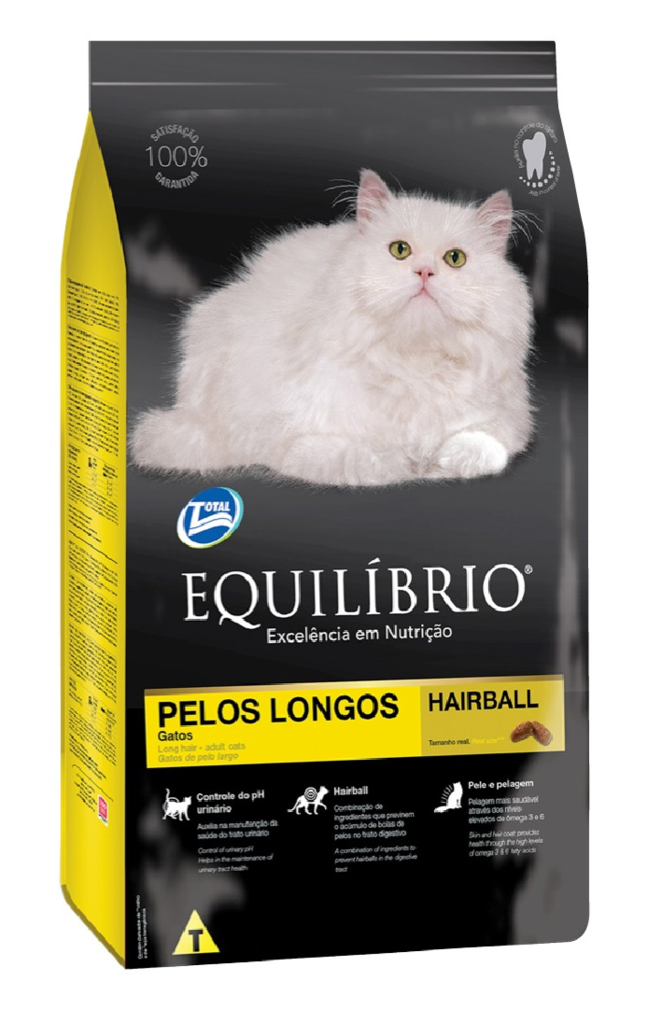 ALIMENTO EQUILIBRIO GATOS ADULTOS PELO LARGO
