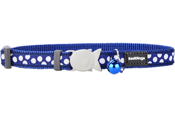 REDDINGO COLLAR GATO WHITE SPOTS