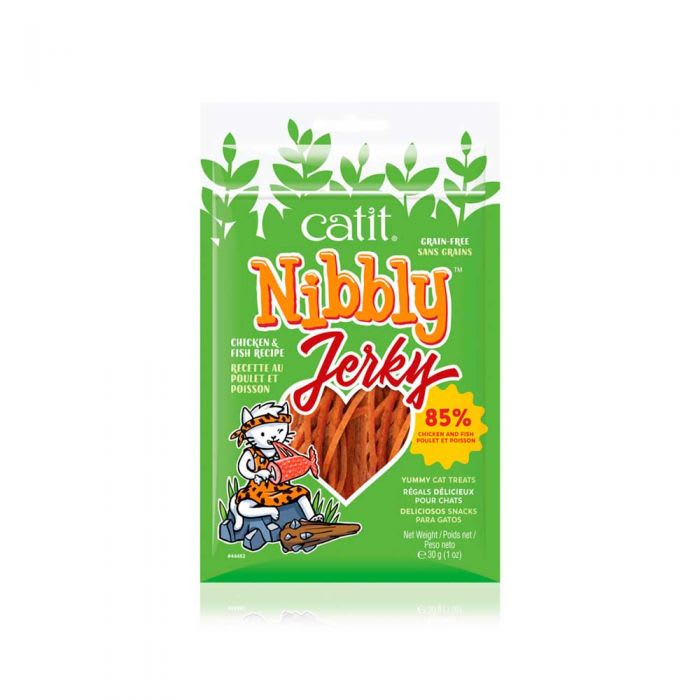 CATIT – Snack Nibbly Jerky Pollo & Pescado