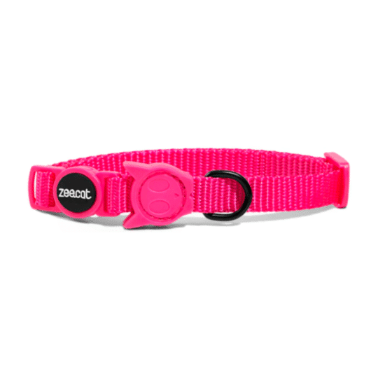 COLLAR ZEECAT SOLIDS PINK LED