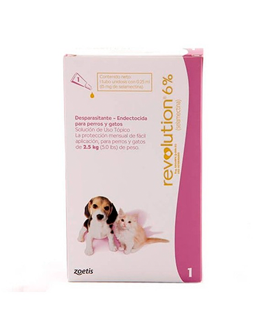 PIPETA REVOLUTION PARA GATOS HASTA 2.5 KG