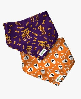 BANDANA HALLOWEEN REVERSIBLE WHITE SKULL