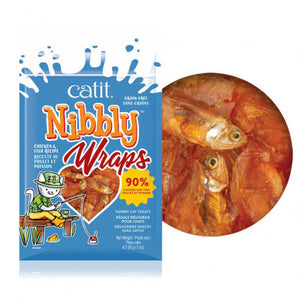 CATIT – Snack Nibbly Wraps Pollo & Pescado