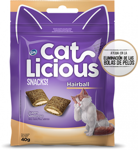 SNACK PARA GATOS CATLICIOUS HAIRBALL