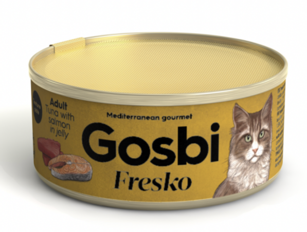LATA GOSBI GATOS ADULTOS ATÚN Y SALMÓN