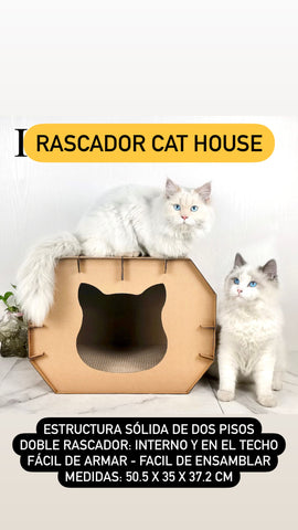 RASCADOR CAT HOUSE PARA GATOS