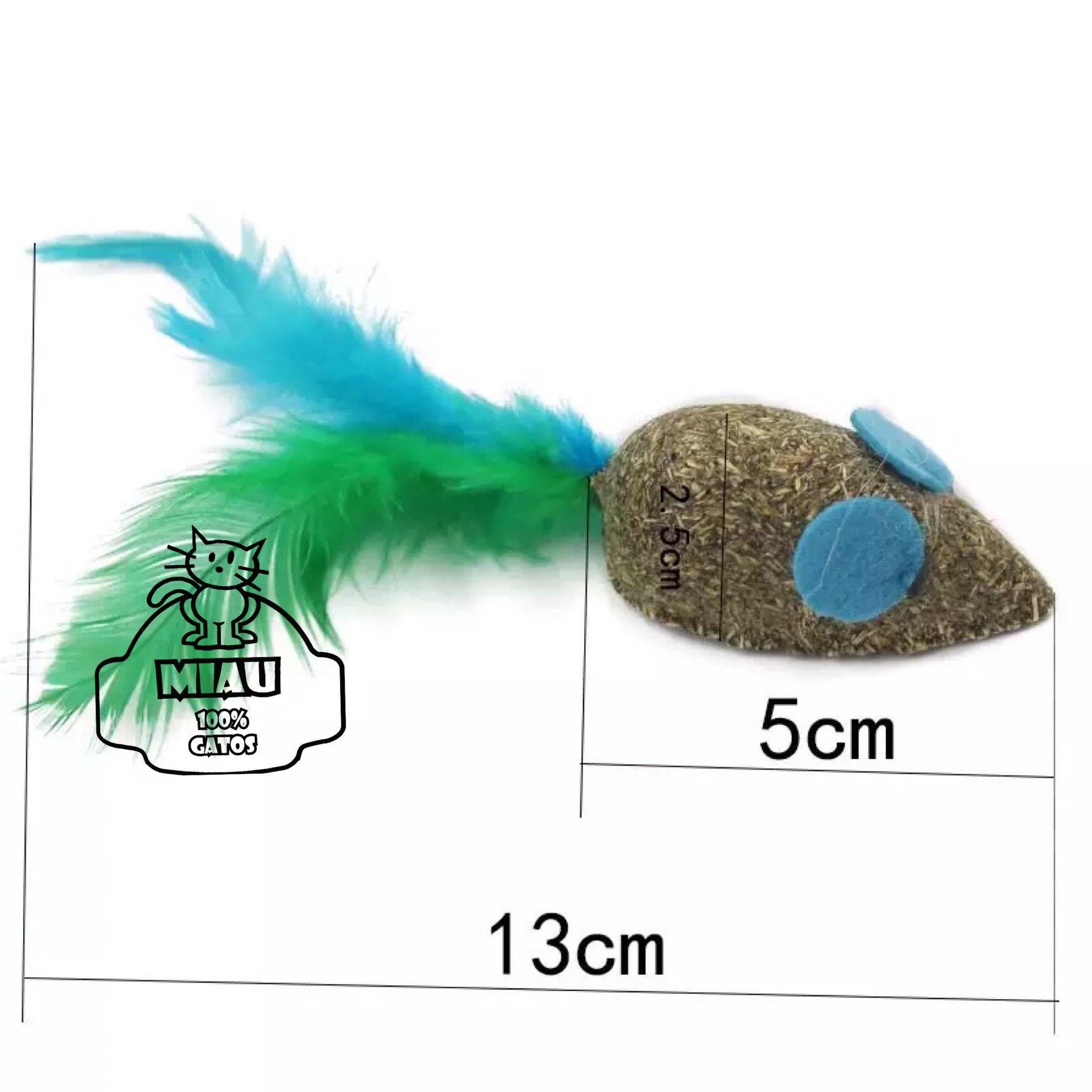 RATONES DE CATNIP CON PLUMA