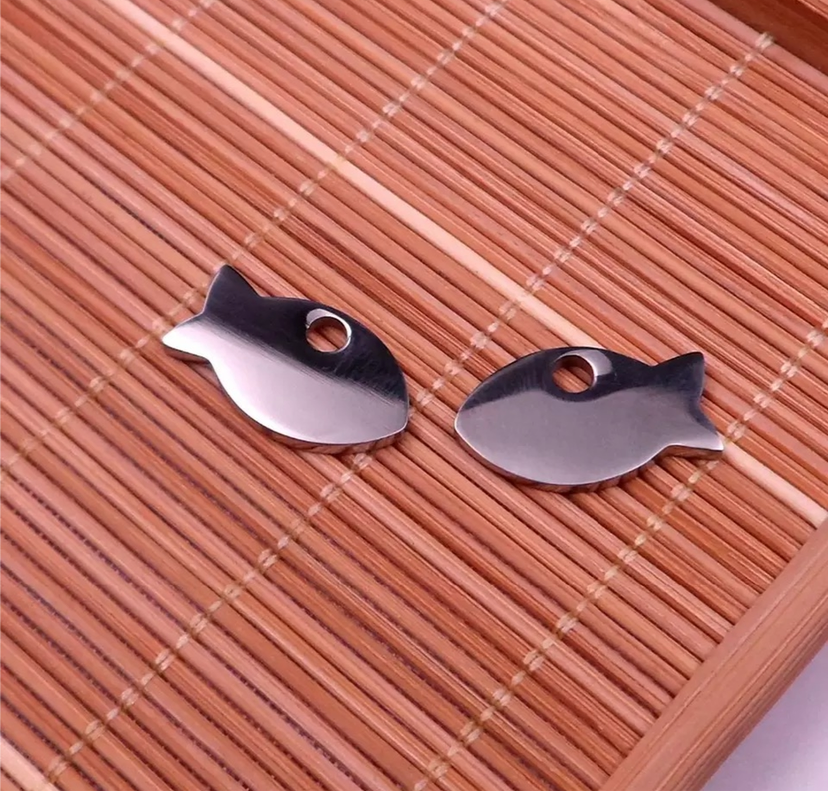 PLACA ACERO MINI FISH 2 CM