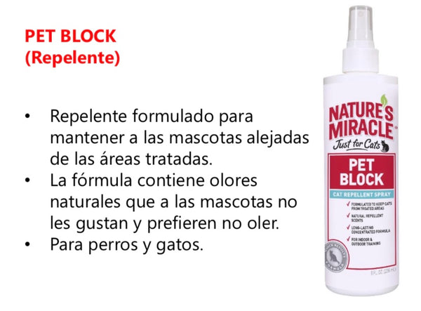 PET BLOCK - REPELENTE DE LUGARES PARA GATOS