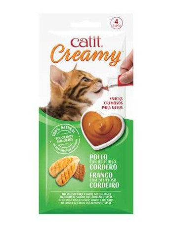 CATIT CREAMY SABOR POLLO Y CORDERO