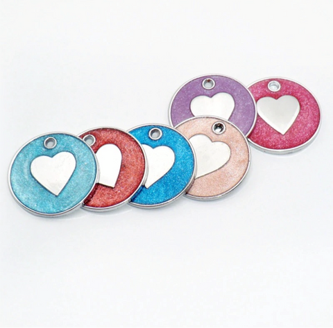 PLACA CORAZÓN GLITTER 2.5 CM