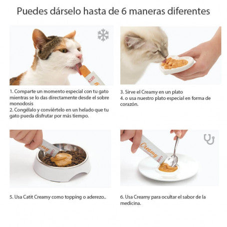 CATIT CREAMY SABOR POLLO Y CORDERO