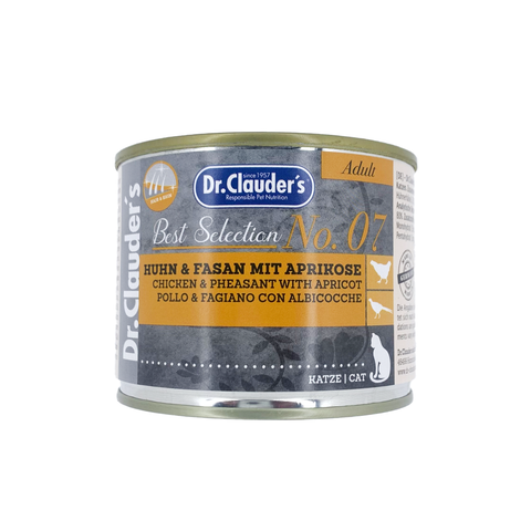 Dr. Clauder's - Best Selection Adult No. 07 ADULTO- POLLO & FAISÁN C/ ALBARICOQUES 200 gr