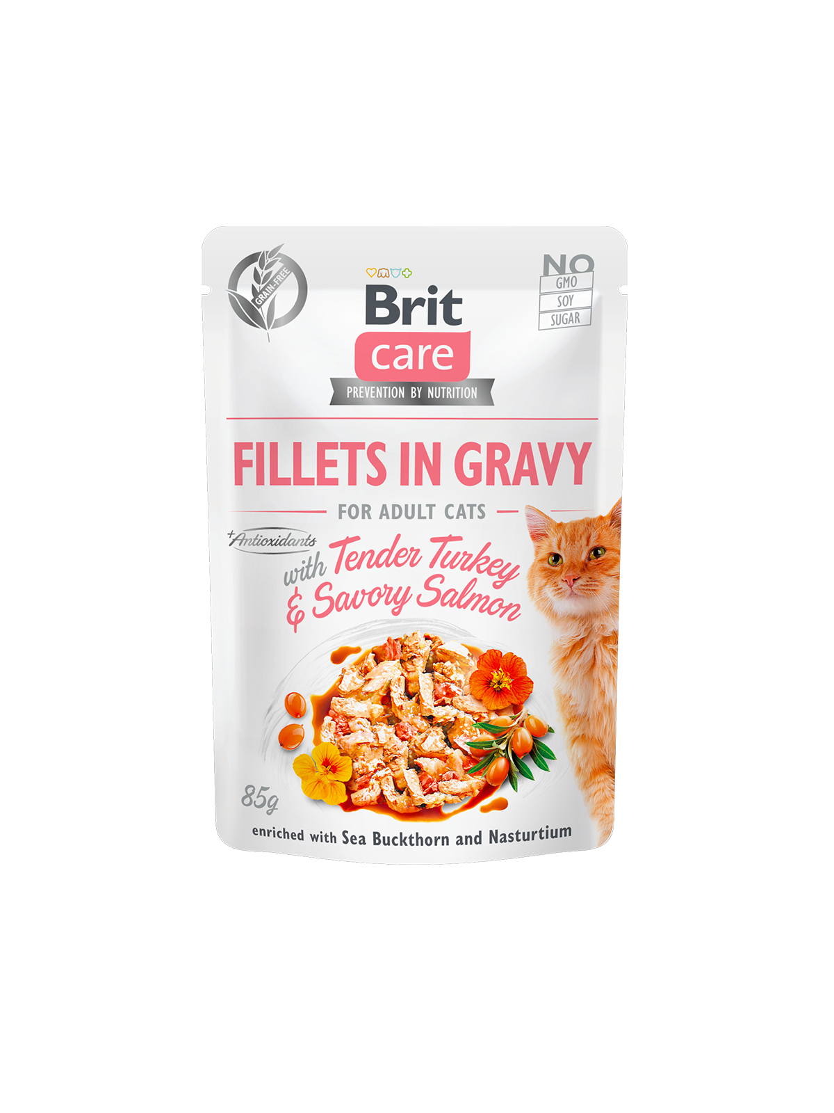 SACHET BRIT CARE FILLETS PAVO Y SALMON