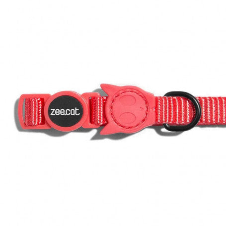 COLLAR ZEECAT SOLIDS NEON CORAL